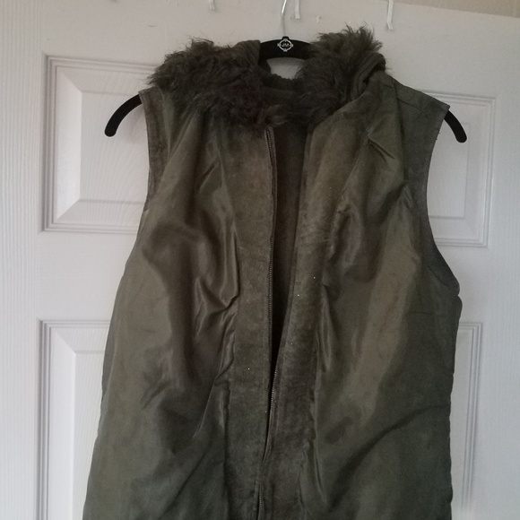 genuine leather suede vest women size M - Picture 5 of 8